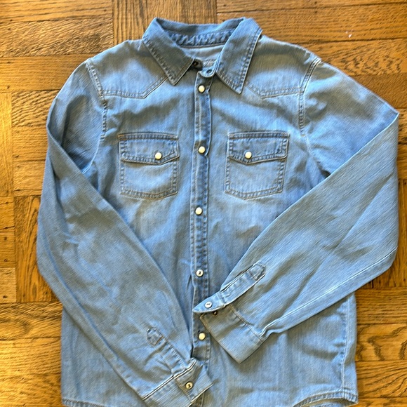 Bonpoint | Shirts & Tops | Bonpoint Denim Snap Button Down Bonpoint | Shirts & Tops | Bonpoint Denim Snap Button Down